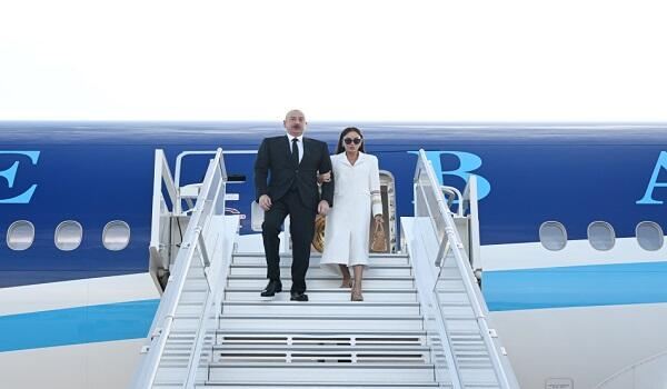 Prezident və xanımı Gürcüstana getdi 
