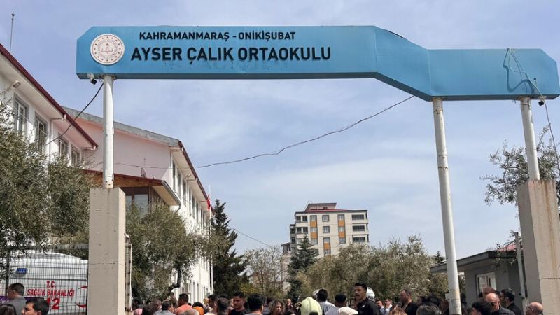 Kahramanmaraşda məktəbə hücum edən məktəblinin atası həbs olundu 