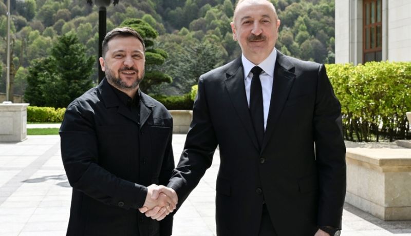 Zelenski Azərbaycana gəldi - FOTOLAR 
