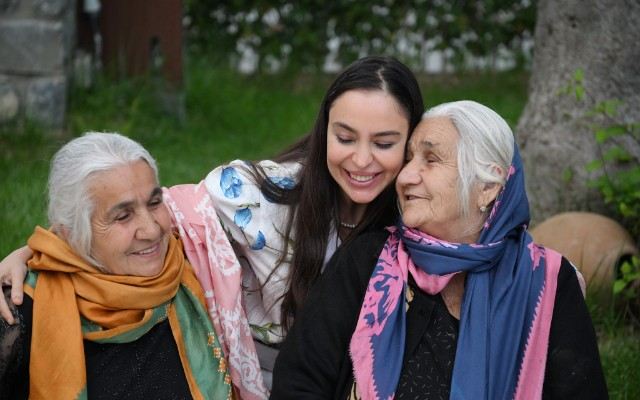 Leyla Əliyeva Şəki səfərindən fotolar paylaşdı - FOTOLAR 
