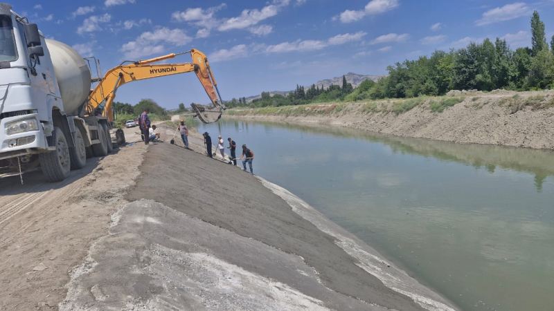 Şirvan kanalı bərpa edildi - Foto 