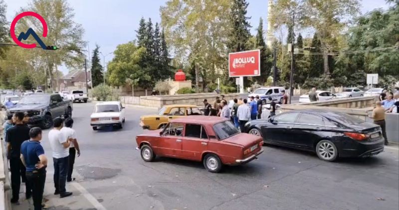 Zəncirvari qəzada 4 nəfər yaralandı - Fotolar 