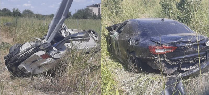 “Maserati” və \"BMW\" aşdı: Bakı-Quba yolunda dəhşətli qəza- FOTOLAR, VİDEO