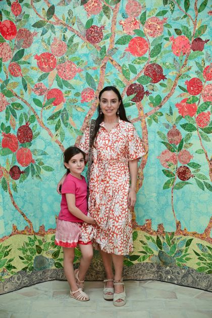 Leyla Əliyeva ilk Buxara Biennalesinin əsərləri ilə tanış oldu - Fotolar 