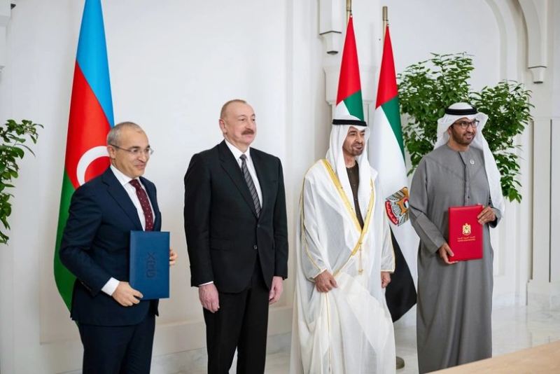 Azərbaycanla BƏƏ arasında enerji və müdafiə sahələrində sənədlər imzalanıb 