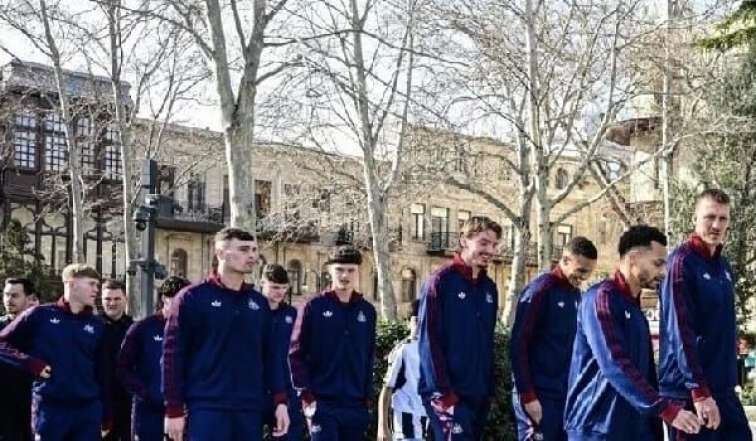 \"Nyukasl”ın futbolçuları Bakı küçələrində - Foto 