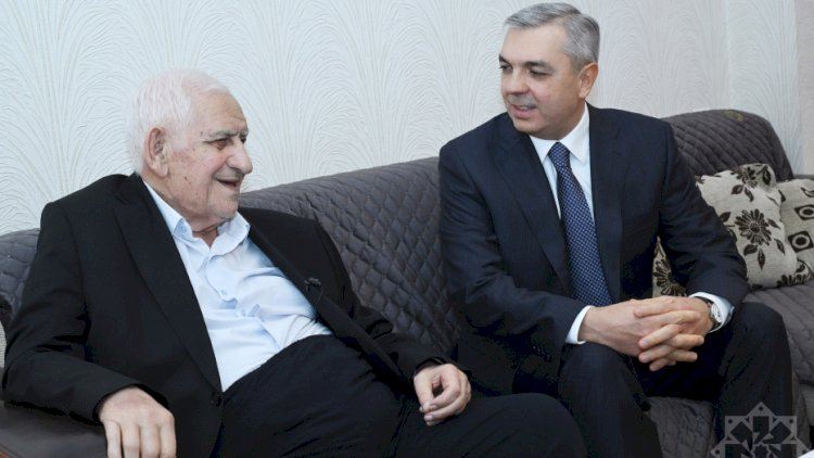 Xalq şairi Nəriman Həsənzadəyə “Heydər Əliyev” ordeni təqdim edildi - FOTOLAR 