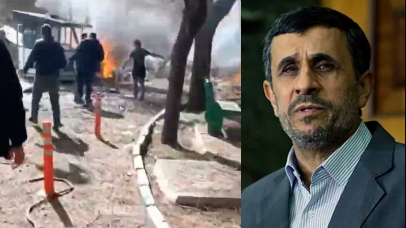 İranın keçmiş prezidenti Mahmud Əhmədinejadın evi partladılıb - VİDEO 