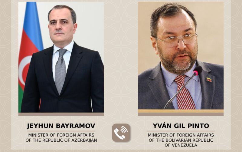Ceyhun Bayramov venesuelalı həmkarı ilə son hadisələri müzakirə etdi 