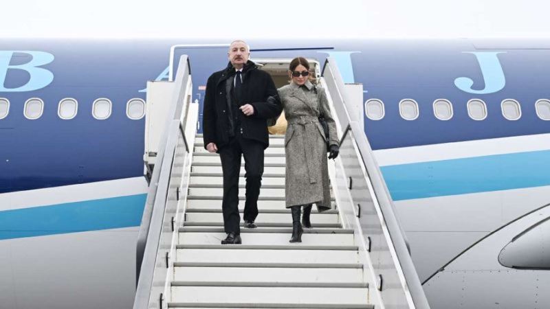 Prezident və birinci xanım “Davos Forumu”na getdi - FOTO 