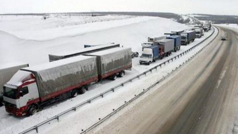 Gürcüstan-Ermənistan yolu bağlandı 