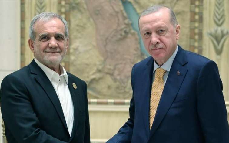 Ərdoğan Pezeşkianla İrandakı vəziyyətdən danışdı 