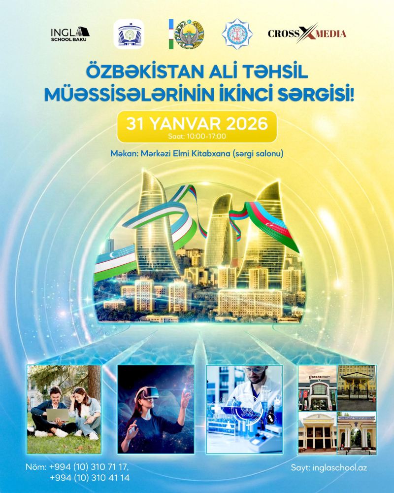 Bakıda Özbəkistan Universitetlərinin 2-ci təhsil sərgisi təşkil olunacaq 