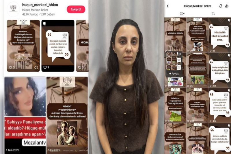 \"TikTok\"da özünü hüquqşünas kimi təqdim edən şəxs həbs olundu 