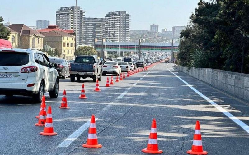 Bakının mərkəzində bu yollar tam bağlanır 