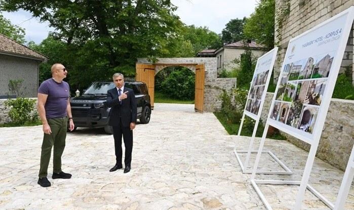 Prezident İlham Əliyev Şuşada “Yasəmən” hotelinin yeni korpusları ilə tanış olub 