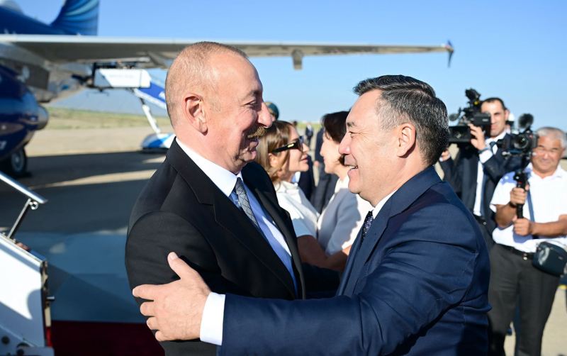 Prezidentin Qırğızıstana səfəri başa çatdı - Fotolar 