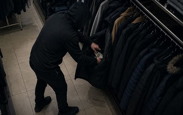 Restoranın paltar dolabından 5000 dollar oğurladı 