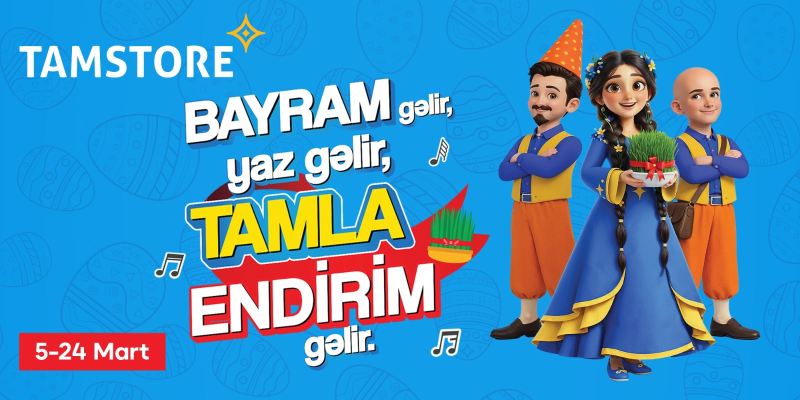 Bayram gəlir, yaz gəlir, Tamla endirim gəlir – VİDEO 