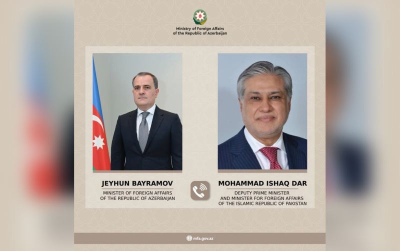 Pakistanın XİN rəhbəri Ceyhun Bayramovla danışdı 