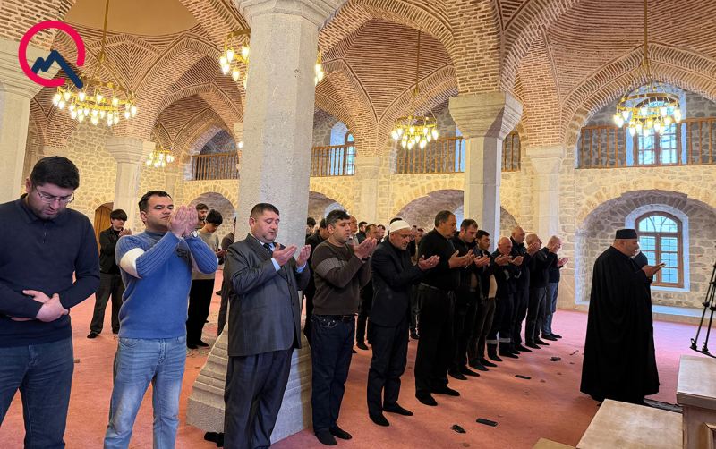 Şuşada da bayram namazı qılındı - Fotolar 