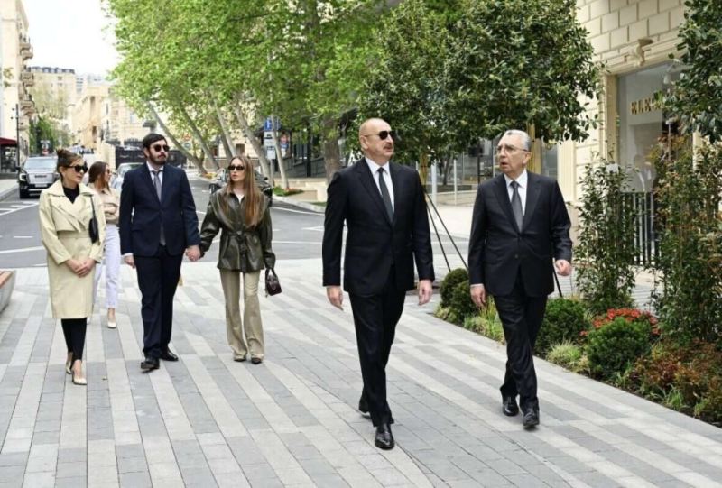 Prezident İslam Səfərli küçəsinin açılışında iştirak etdi 