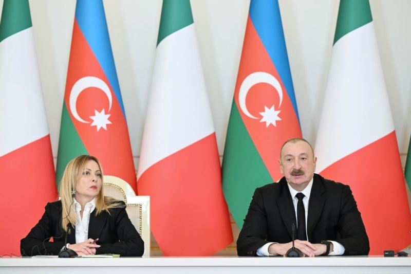 Prezidentin sosial media hesabında  Ciorcia Meloni ilə görüşünə dair videoçarx paylaşılıb 