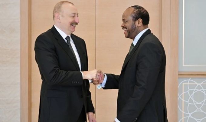 İlham Əliyev III Msvatimi qəbul etdi 