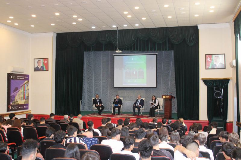 Azərbaycan Qiymətləndiricilər Cəmiyyətinin rəhbərliyi Mingəçevir Dövlət Universitetində konfransda çıxış edib — FOTOLAR