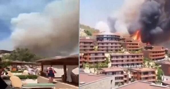 Novxanıda məşhur otel yanır 