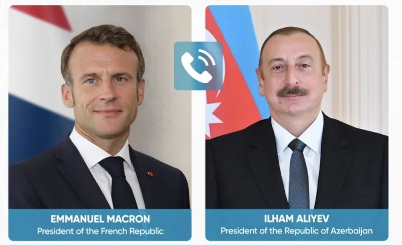 Emmanuel Makron İlham Əliyevə zəng edib 
