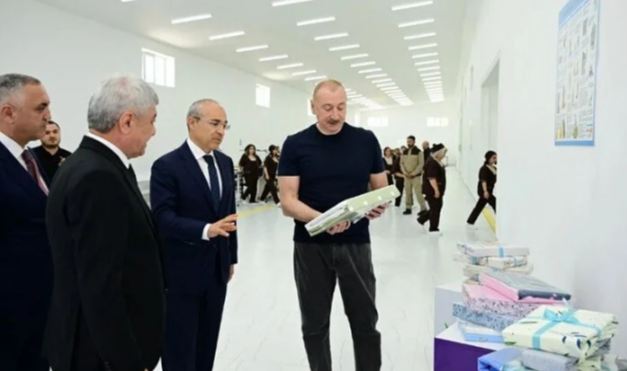 İlham Əliyev Xocalıda bu MMC-nin açılşında iştirak etdi 