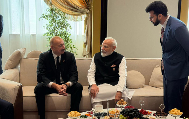 Prezident Hindistanın Baş naziri ilə söhbət etdi - FOTOLAR&nbsp;