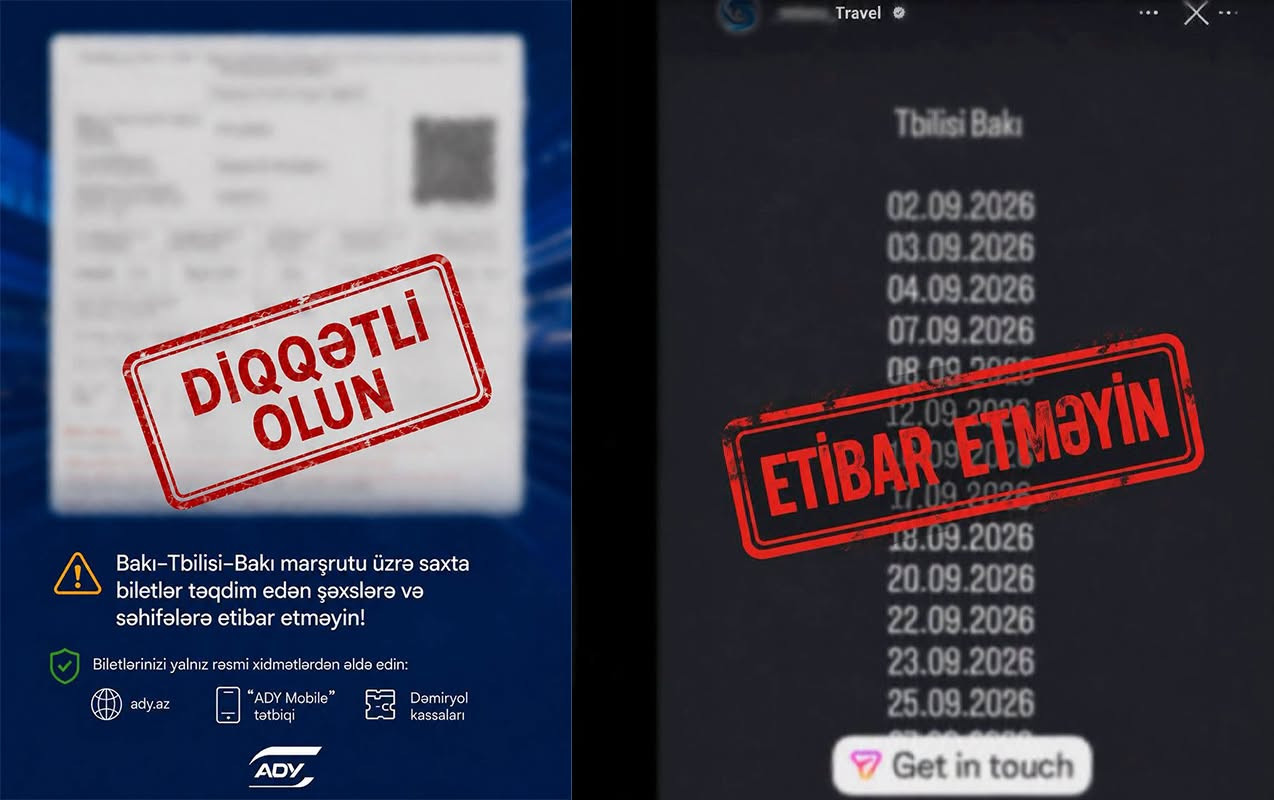 Tbilisiyə saxta bilet satışı ilə bağlı ADY-dən&nbsp;- Xəbərdarlıq