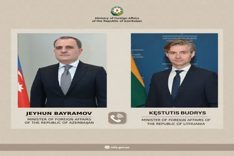Ceyhun Bayramov litvalı həmkarı ilə DANIŞDI